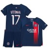 Maglia ufficiale Paris Saint Germain 2023-24 Vitinha 17 Casa per Bambino